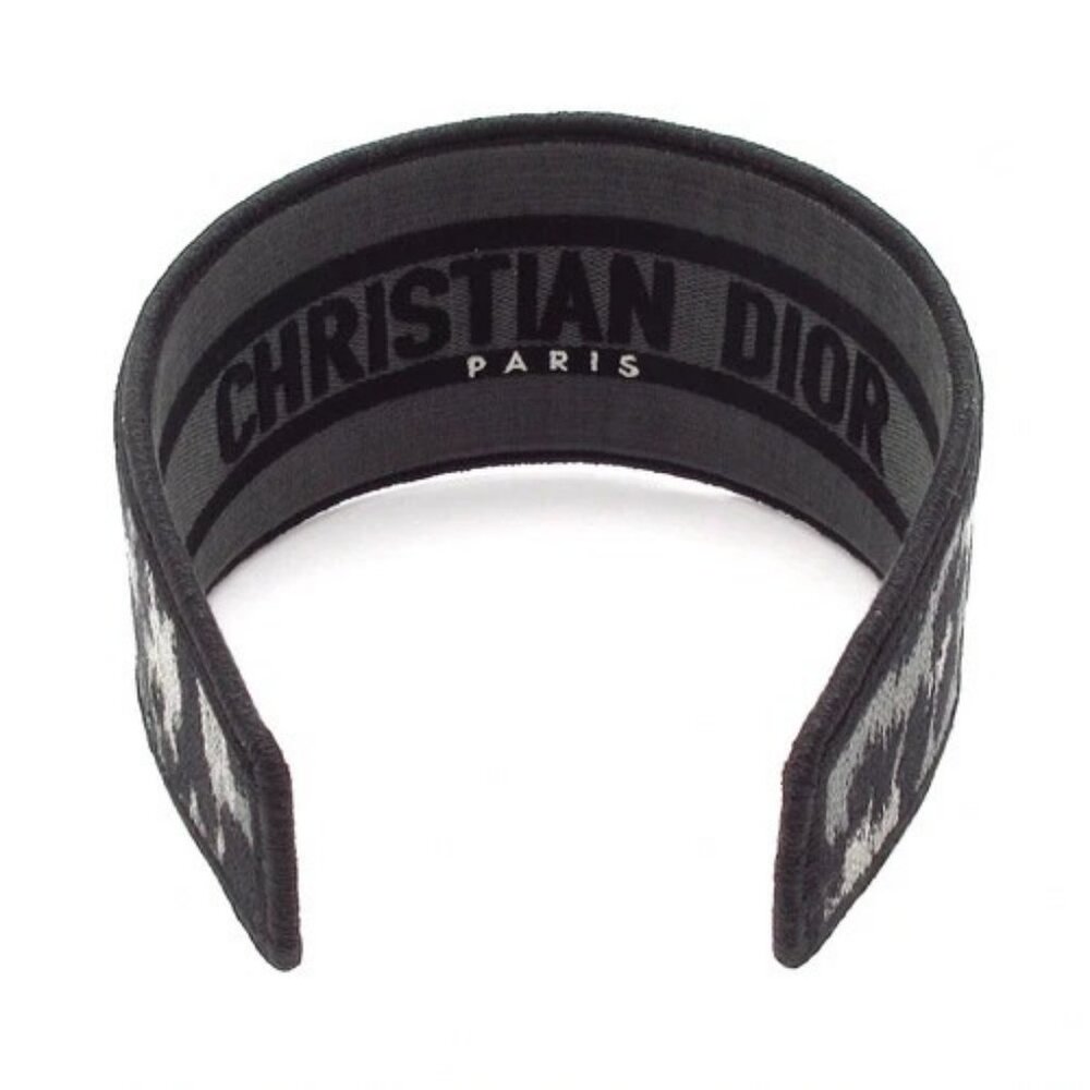 DIOR/ChristianDior Black Dark Gray Gray Jacquard Other Jewellery - Picture 2 of 4